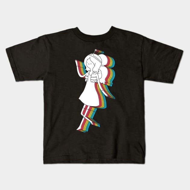 Princess Bubblegum Retro Kids T-Shirt by kvothewordslinger
